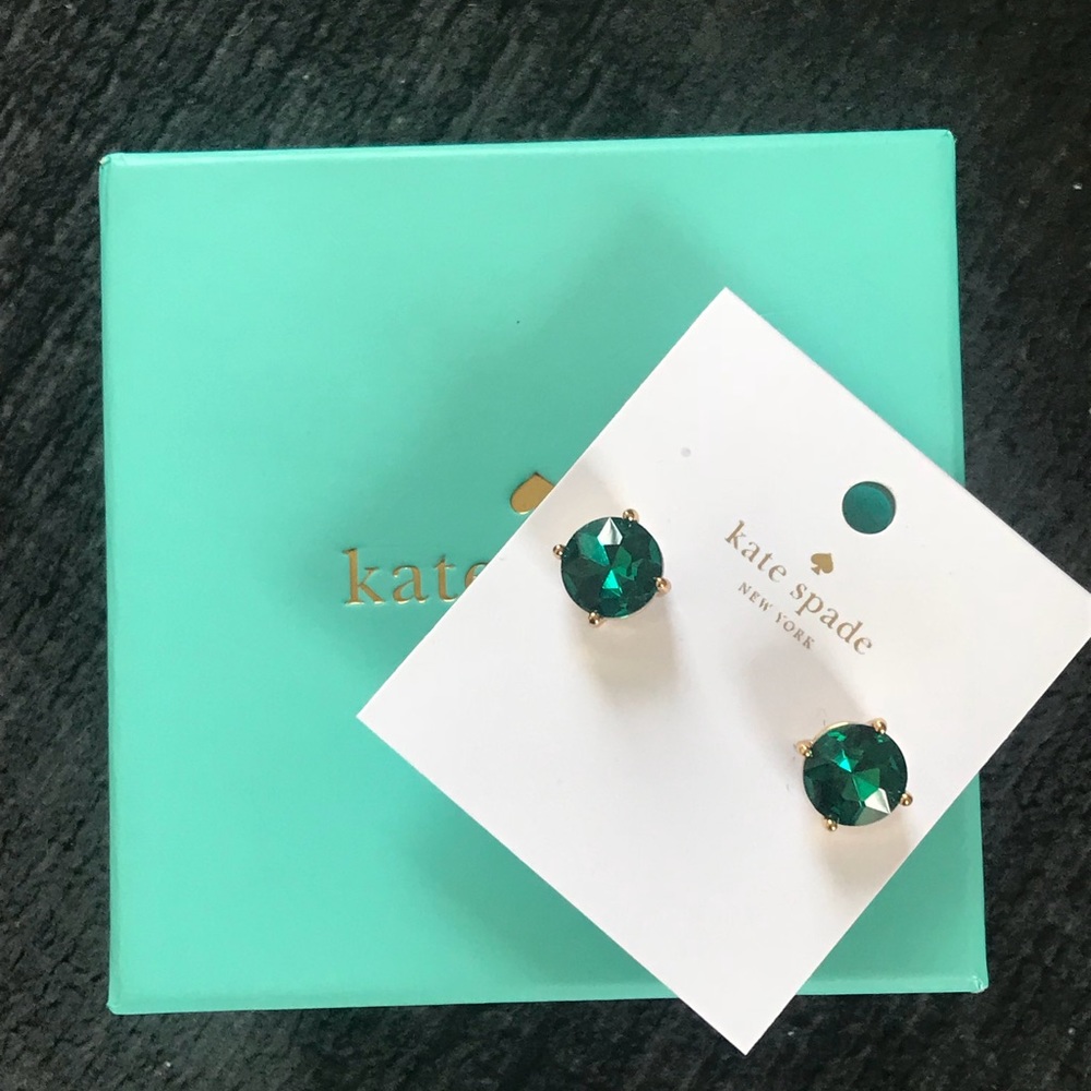Kate Spade Emerald Studded Earrings